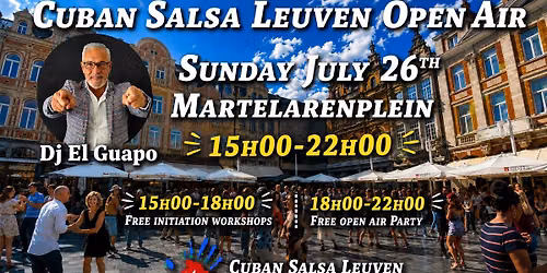 Cuban Salsa Leuven Open Air Third Edition - Free salsa party and workshops!!