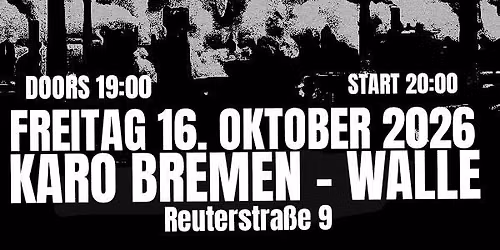 SUBHUMANS (UK) und VULTURE CULTURE (Paderborn) @ KARO BREMEN 