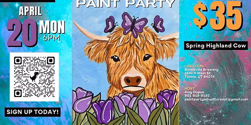 Spring Highland Paint Party