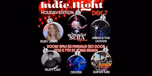 Indie night: Holiday Edition