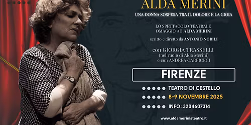 Alda Merini a Firenze va in scena lo Spettacolo "Una donna sospesa tra il dolore e la gioia"