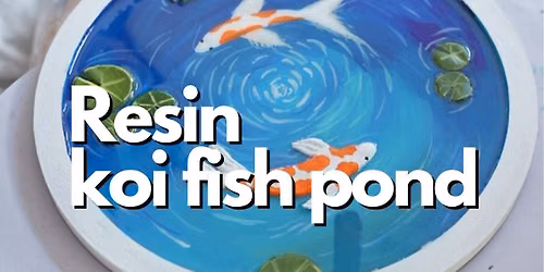Resin koi fish pond