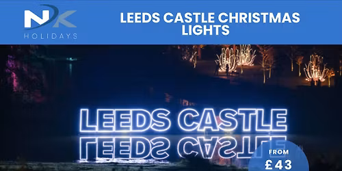 Leeds Castle Christmas Lights inc. Coach Travel