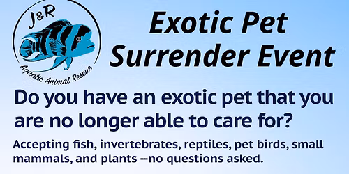 Exotic Pet Surrender Event - La Crosse