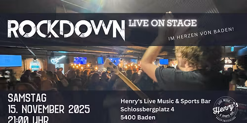 ROCKDOWN LIVE @ Henry's Live Music & Sports Bar