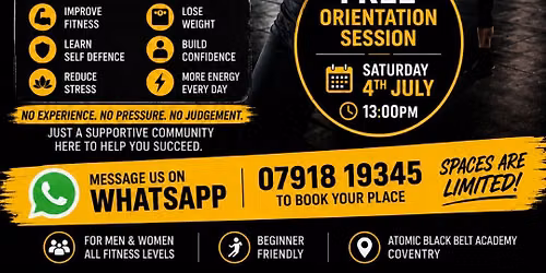 Free Adults Self Defence Taster