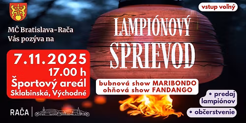 Lampi\u00f3nov\u00fd sprievod s bubnovou show Maribondo a oh\u0148ovou show Fandango