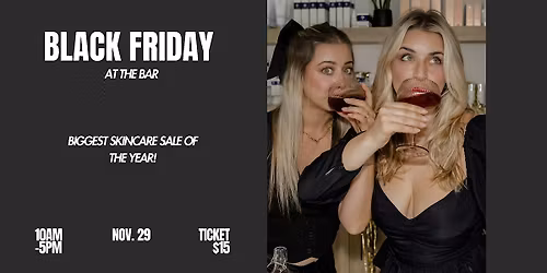Black Friday at the Bar: Skincare Sale at Clean Slate Skin Bar