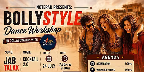Bolly Style Workshop in collaboration with Happyfeet Dance Academy