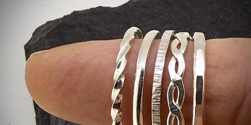 Make an all clear 5 ring stack with Kate Snookes on Friday July 10th, 2026 10.30 - 2.30pm