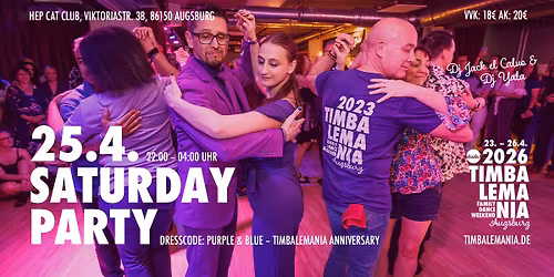 Saturday Party \u2022 Timbalemania Augsburg