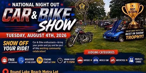 Free Car Show at National Night Out