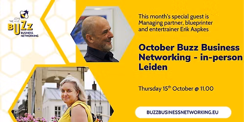 Oct 2026 Buzz Networking Leiden w\/ Erik Aapkes - Get a seat at the table!