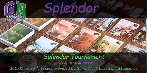 Game Nook's Splendor Tournament