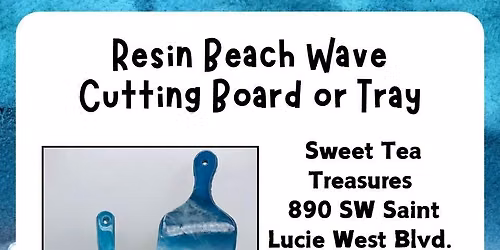 Resin Beach Wave Cutting Board