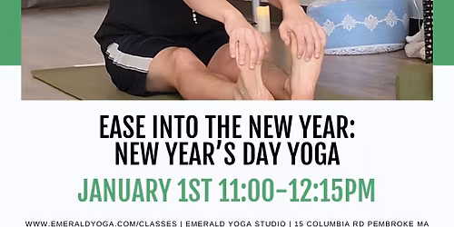 Ease Into the New Year: New Years Day Yoga \ud83e\uddd8\u200d\u2640\ufe0fLive & Virtual