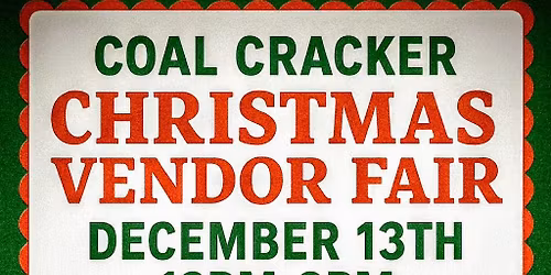 Coal Cracker Christmas Vendor Fair