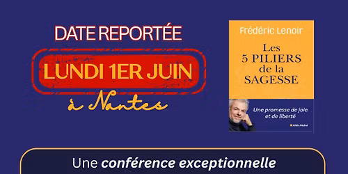 Nouveau rendez-vous avec Fr\u00e9d\u00e9ric Lenoir le 1er Juin 2026