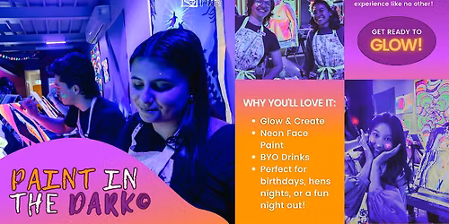 Paint and Sip: Paint in the Dark\u00a9 Disco Party