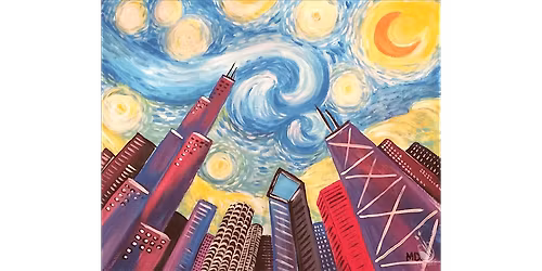 Starry Night in Chicago - Paint and Sip in Denver | Classpop!\u2122
