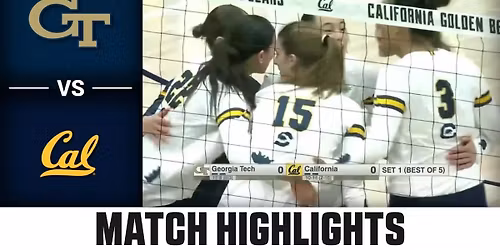 California Golden Bears at Georgia Tech Yellow Jackets Womens Volleyball