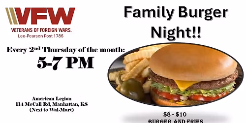 VFW Family Burger Night