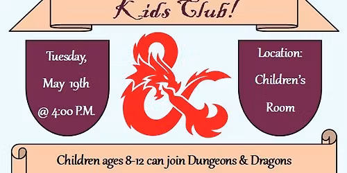 Dungeons and Dragons Kids Club!