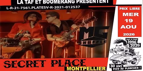 LA TAF ET BOOMERANG pr\u00e9sentent   MG SHUFFLE - duo musical dynamique- blues rock -  GRECE