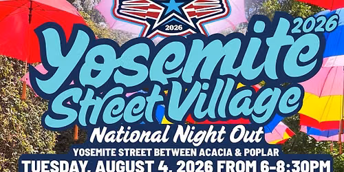  Yosemite Street Village National Night Out Block Party \ud83c\udf89