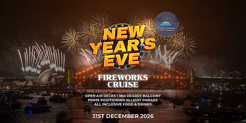 Lady Northcott | NYE Fireworks Cruise | All Inclusive