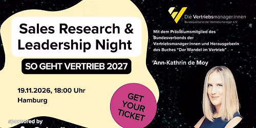 Sales Research & Leadership Night - So geht Vertrieb 2027