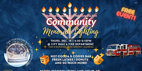 Glendale Community Menorah Lighting