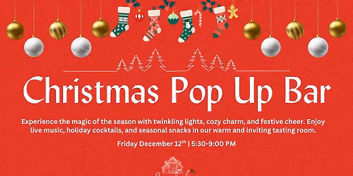 Christmas Pop Up Bar