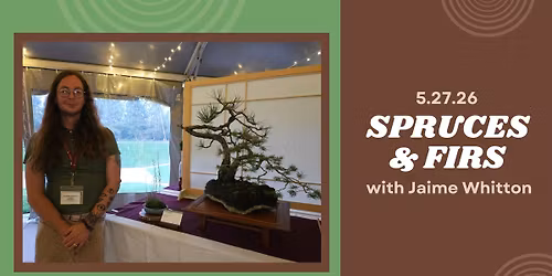 May Meeting- Spruces and Firs with Jaime Whitton