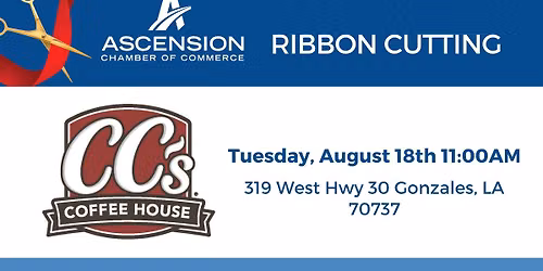 Ribbon Cutting - CC's Coffee House