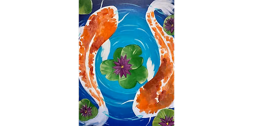 Koi Swimming Through Color - Paint and Sip in Orange County | Classpop!\u2122
