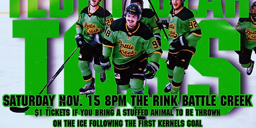 Kernels Teddy Bear Toss\/80's Night\/War On The West Side Game 5