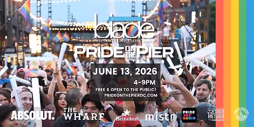 2026 Washington Blade Pride on the Pier