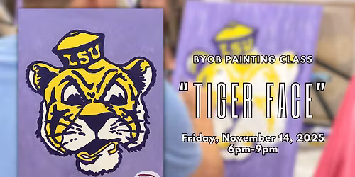 \ud83d\udc05 \u201cTiger Face\u201d Painting Class