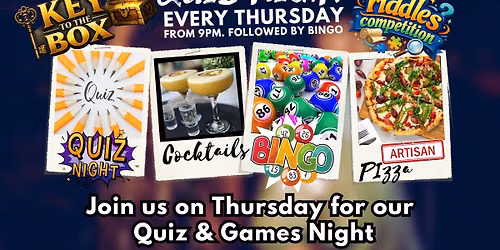 THURSDAY NIGHT QUIZ & GAMES NIGHT