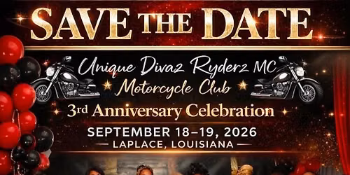 Unique Divaz Motorcycle Club 3rd Yr Anniversary -LaPlace Louisiana