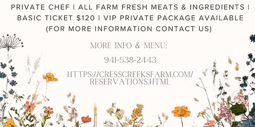 Spring Farm to Table Dinner