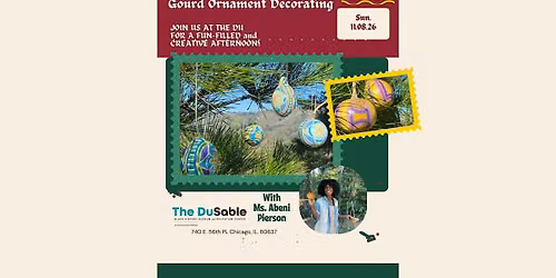 Gourd Ornament Decorating with Abeni Pierson