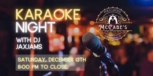 Karaoke Night with DJ JaxJams