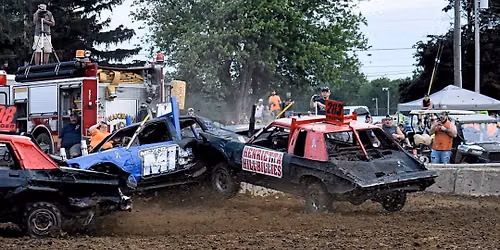 Demolition Derby at the Jackson County Fair