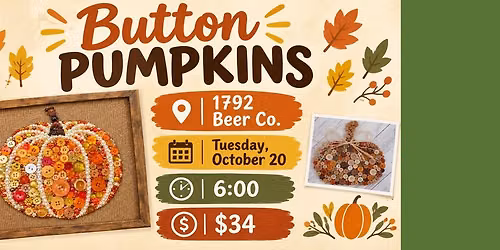 Button Pumpkins at 1792 Beer Co