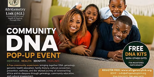 AGL Community DNA Pop Up Event Dallas: Heritage. Health. Healing
