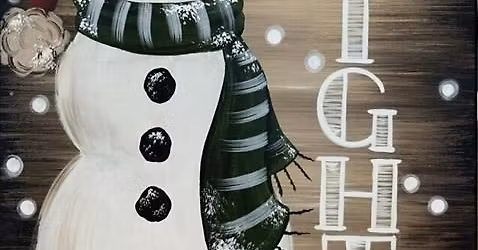 Merry & Bright Rustic Snowman Paint Party!