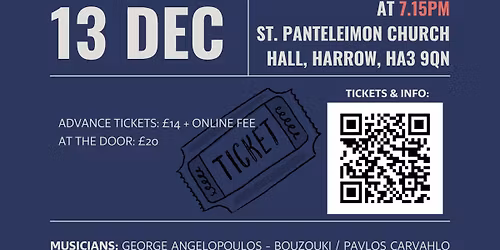 Icons of Greek music: Hadjidakis, Theodorakis, Xarhakos **London**