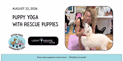 Puppy Yoga Benefitting a Local Portland Rescue